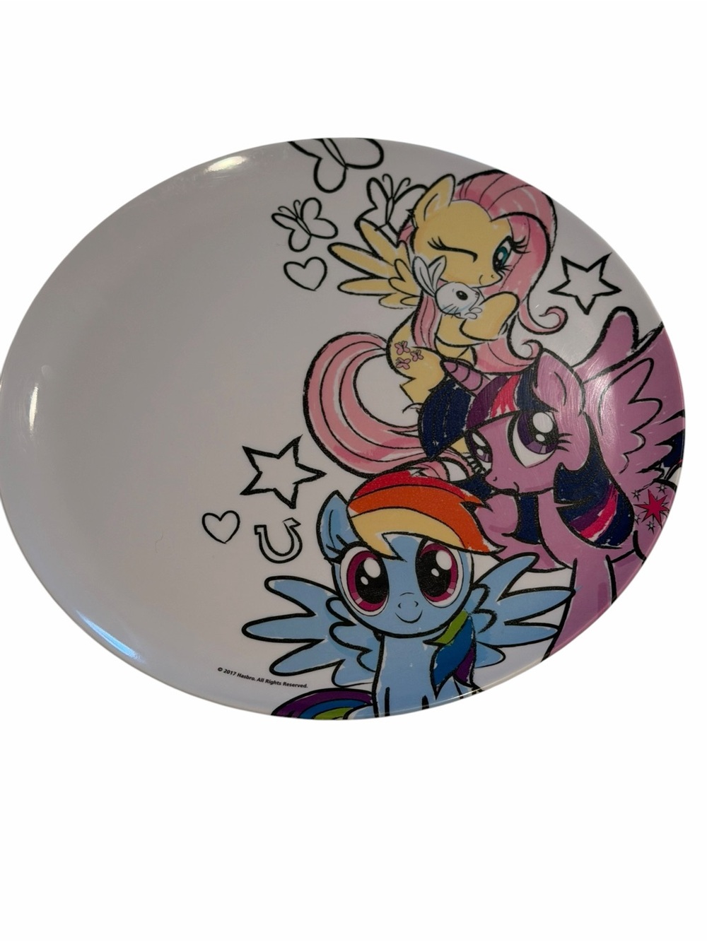 My Little Pony Character Melamine Plate Hasbro 2017 Zak Designs Kids Dish